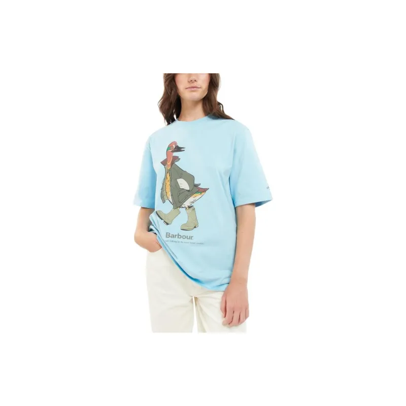 BARBOUR x NOAH T Shirt Unisex Blue-3