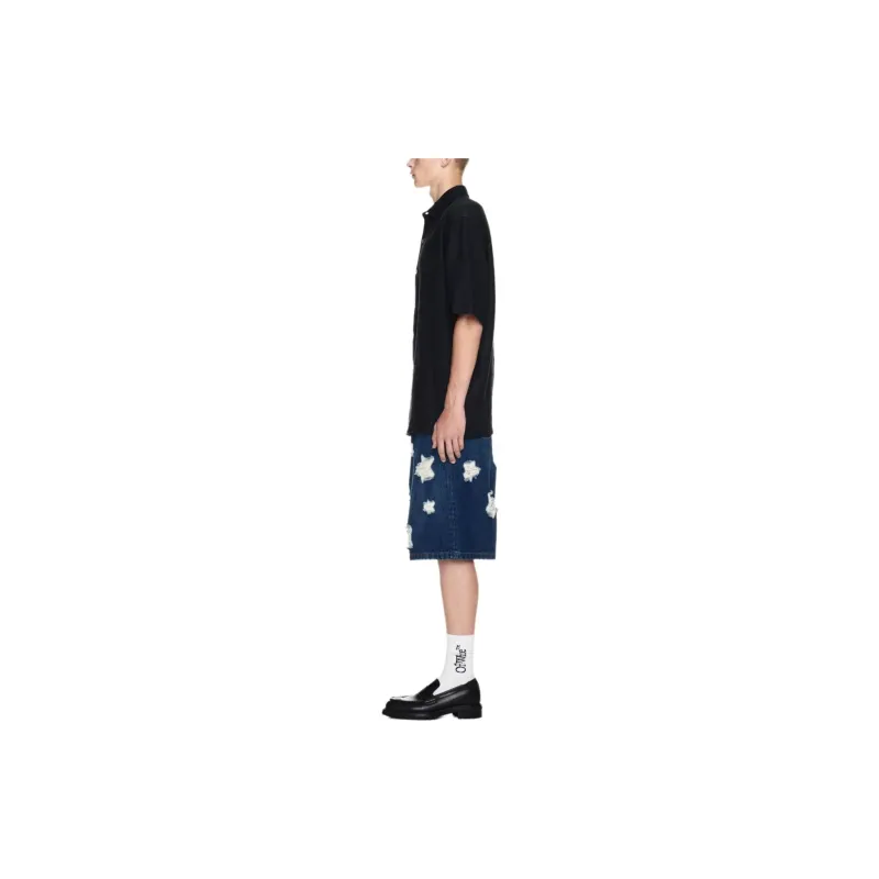 OFF WHITE Logo appliqué Bowling Shirt-3