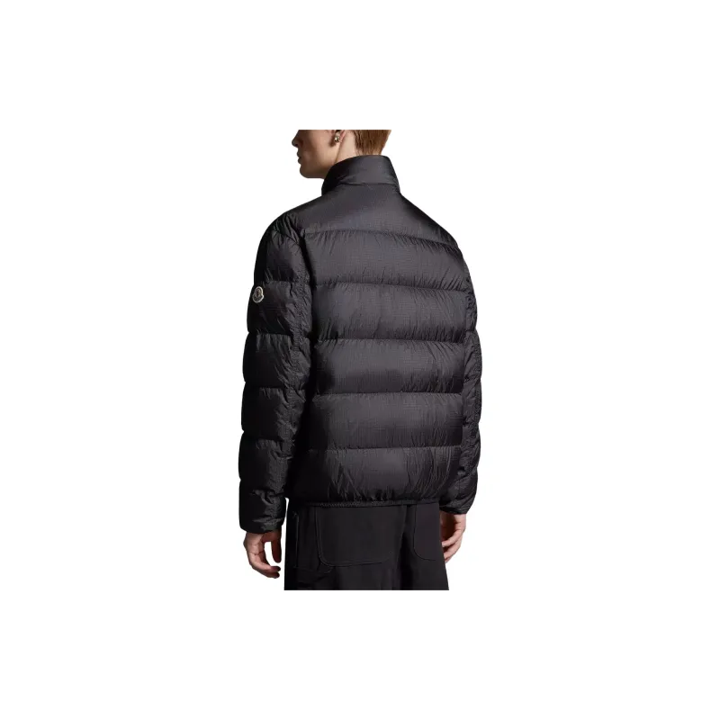Moncler Heze Short Down Jacket Down Jacket Coat Men's Black-1