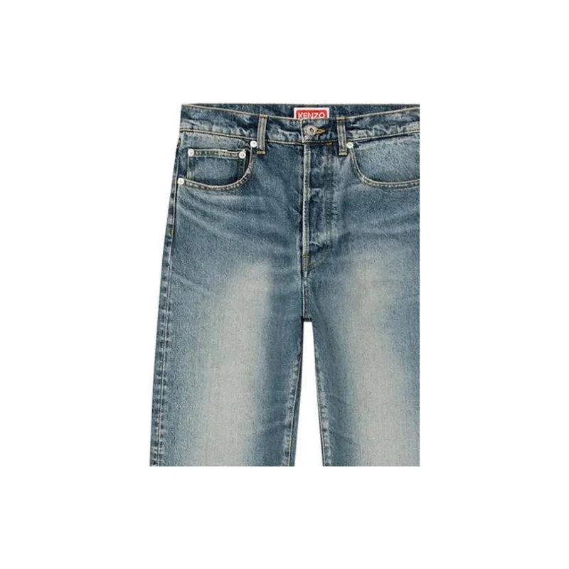 KENZO Asagao Straight Leg Jeans-5