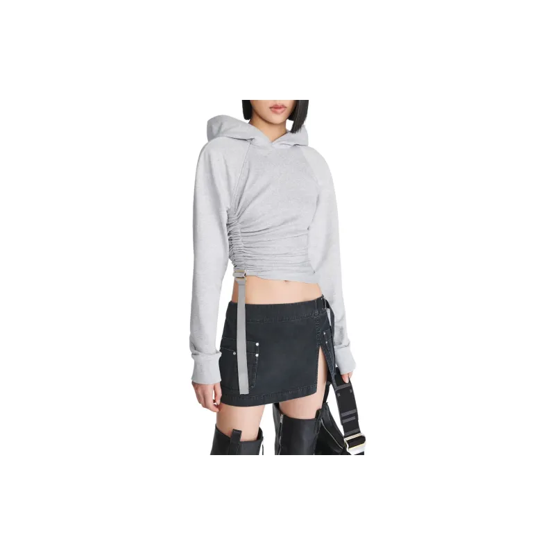 DION LEE Safety Slider Cotton Hoodie-3