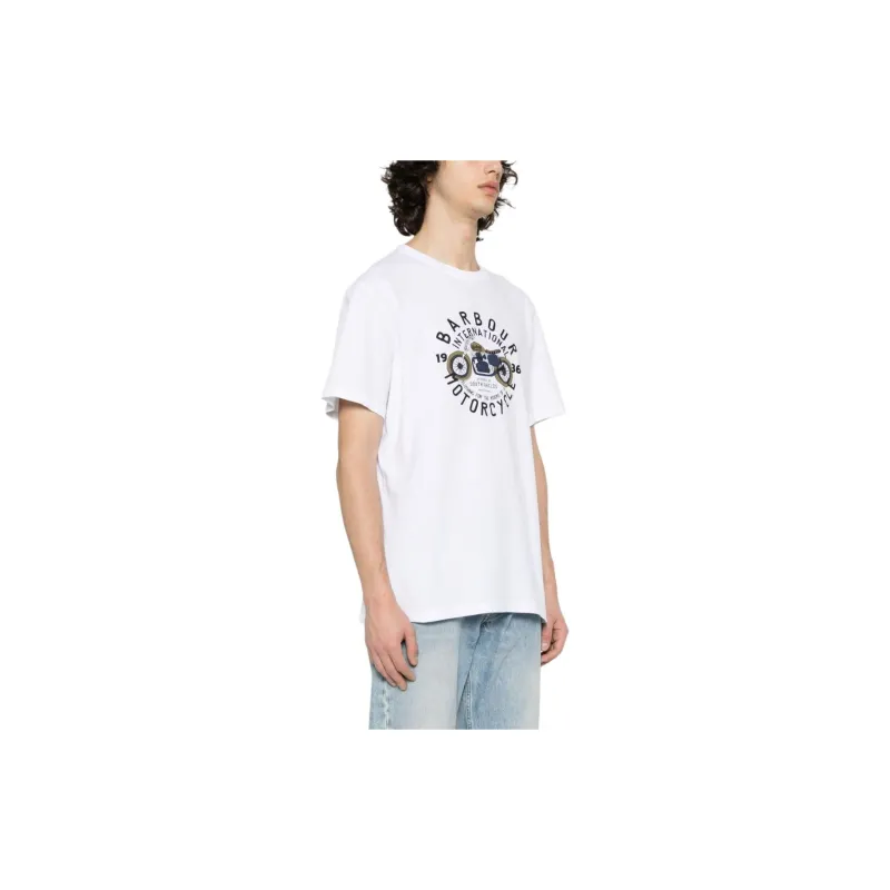 BARBOUR Logo-print Cotton T-shirt-3