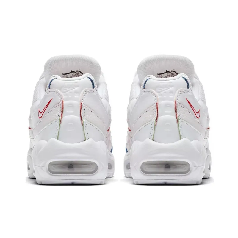Nike Air Max 95 Triple White Rainbow Borders Women's-4