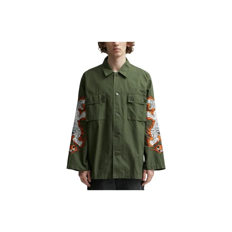 WACKO MARIA Shirts Men Green-3