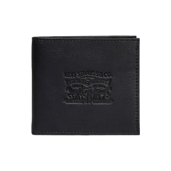 Levi’s Grained Leather Wallet Regular Men's Black