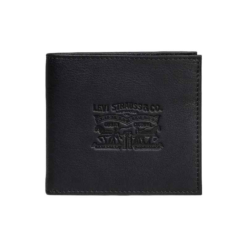 Levi’s Grained Leather Wallet Regular Men's Black-0