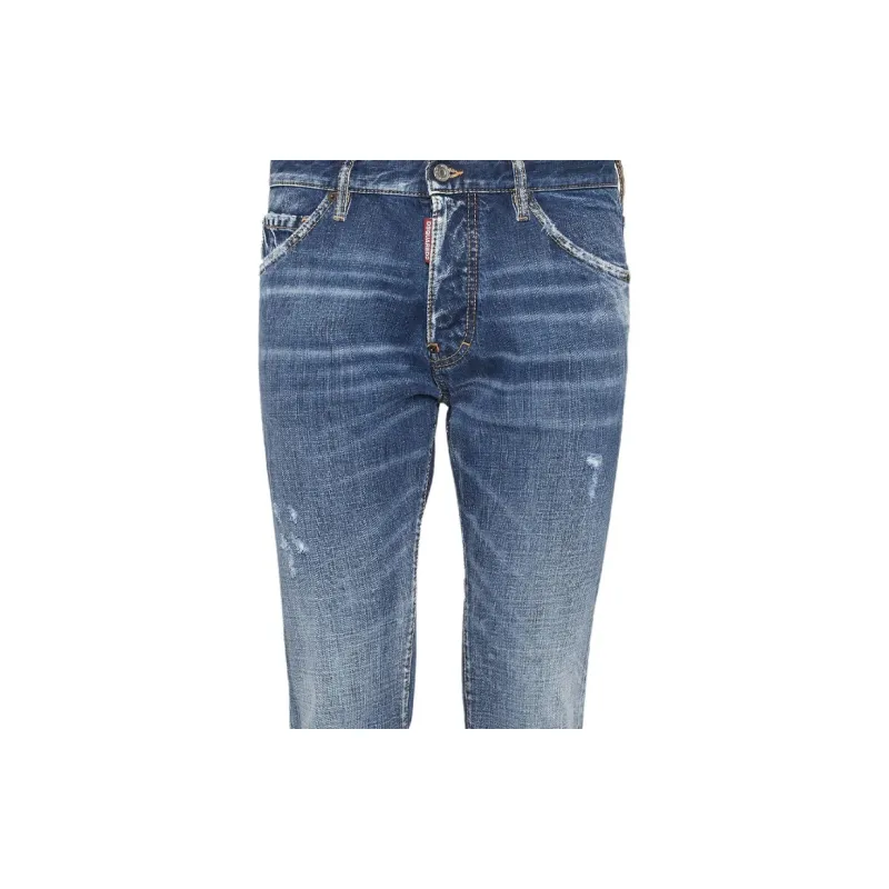 Dsquared2 Straight Leg Distressed Skinny Jeans-2