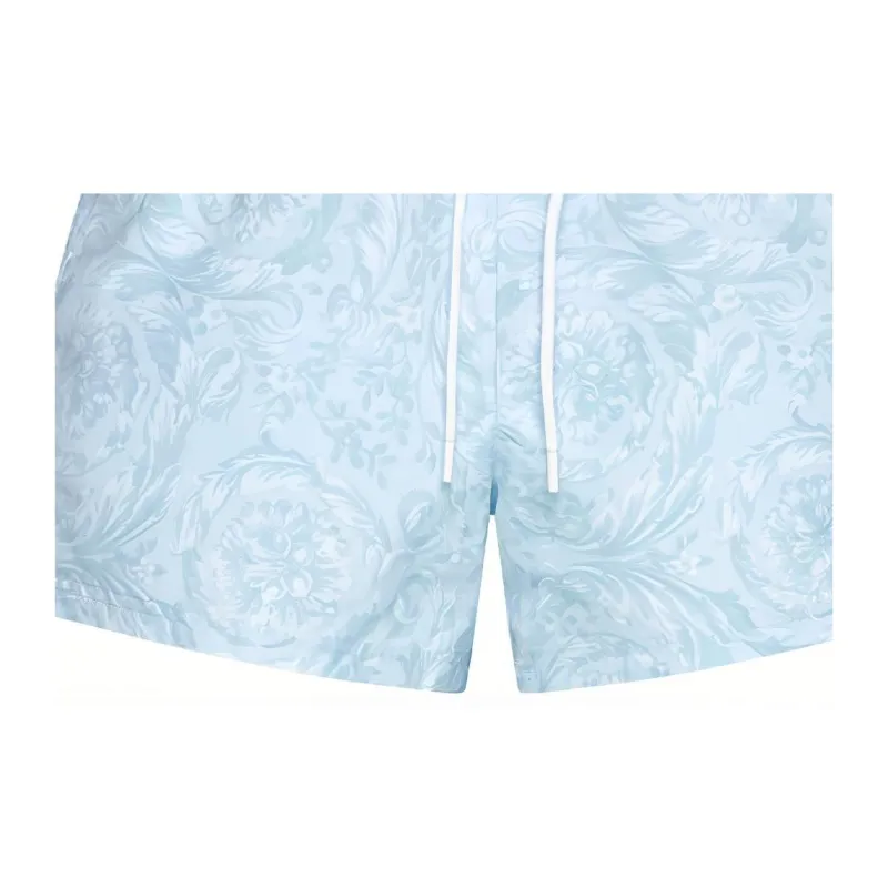 VERSACE Barocco-Printed Drawstring Swim Shorts-5