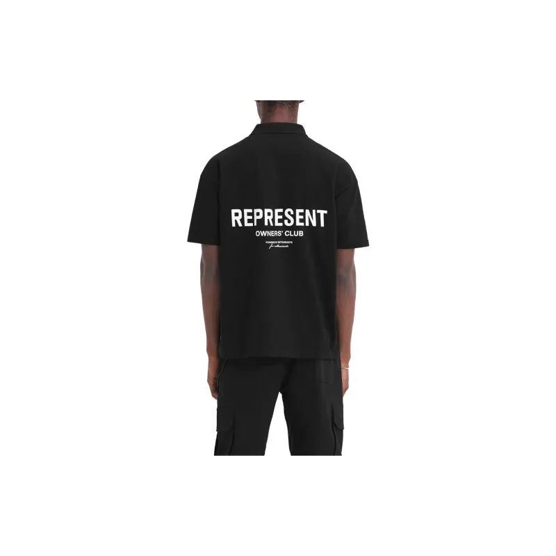 REPRESENT Polo Shirts Men Black-5