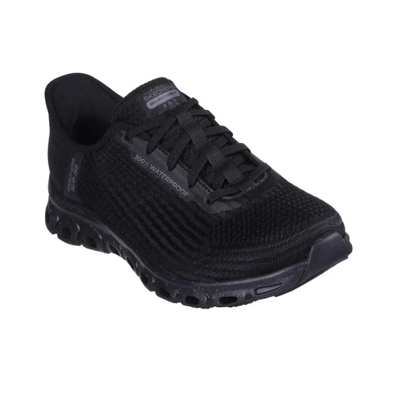 Skechers Glide Step Anti Slip Wear Resistant Low Top Casual Shoes Women's Black-2