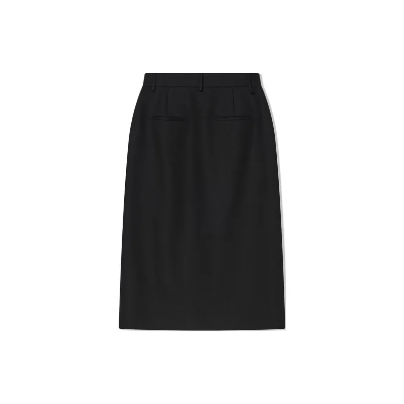 COVERINS Casual Long Skirts Women's Black-1