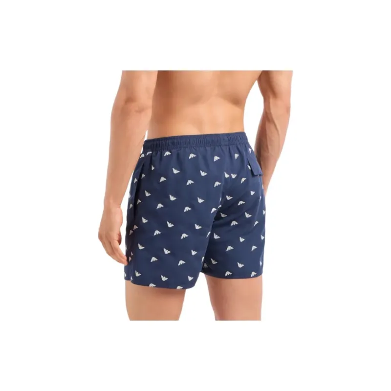 EMPORIO ARMANI Logo embroidered Swim Shorts-2