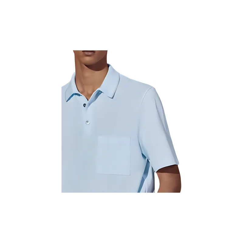 HERMES Polo Shirt Men's Sky Blue-5