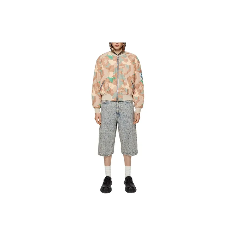 Acne Studios Camouflage Printed Zip Up Bomber Jacket-1
