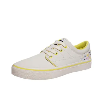 DECATHLON Anti Slip Wear Resistant Low Top Skateboard Shoes Unisex White