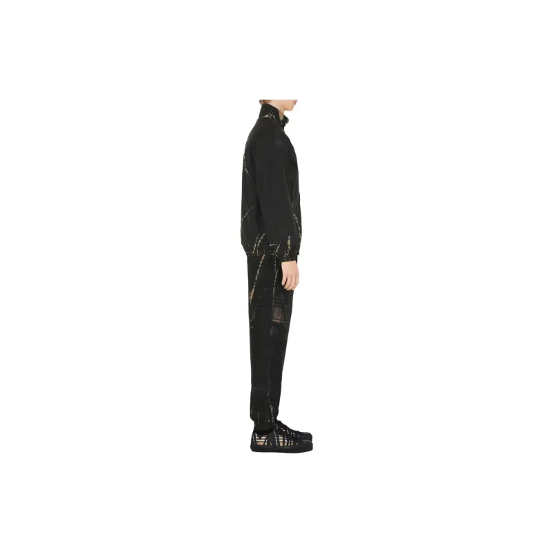 Burberry Sliced Checked Zip Up Jacket-3
