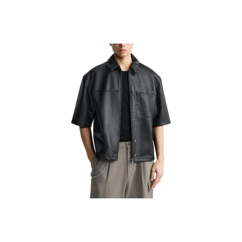 ZARA Jackets Men Black-2