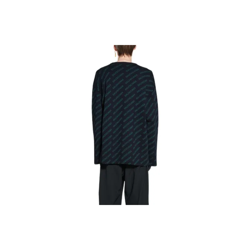 Balenciaga Sweaters Men Dark Blue-2