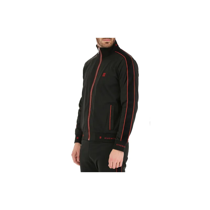 Givenchy Jackets Men Black Red-3