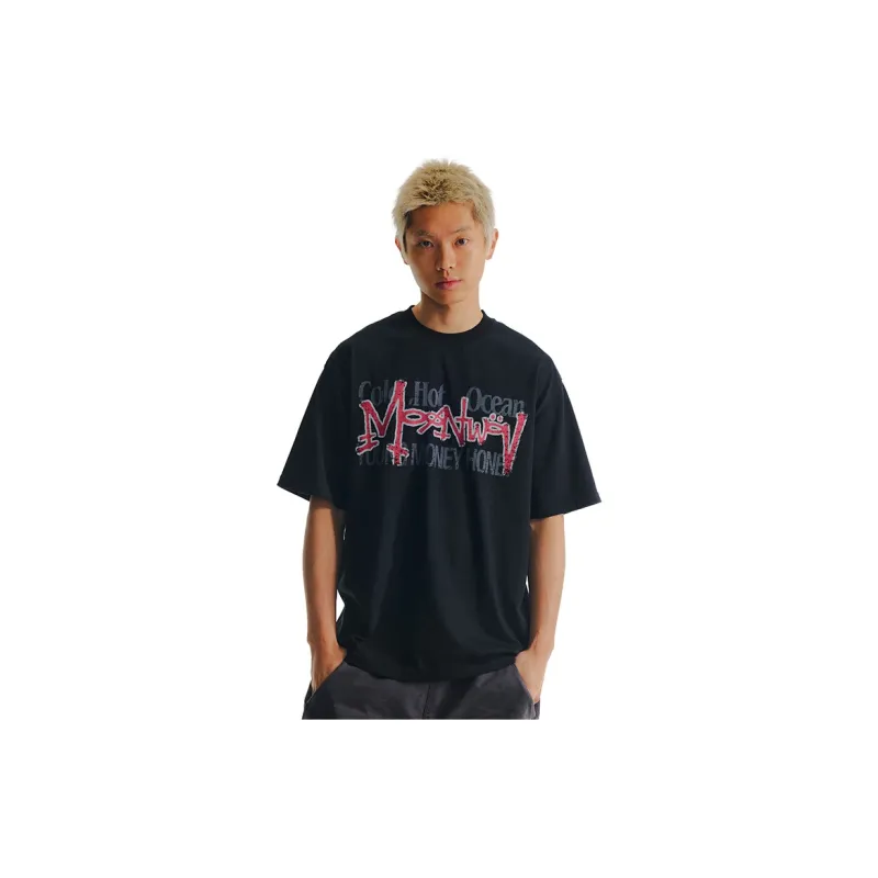 MOONWAV T Shirts Unisex Black-4