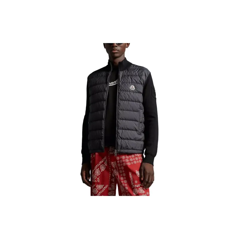 Moncler Padded Cotton Zip Up Cardigan-1