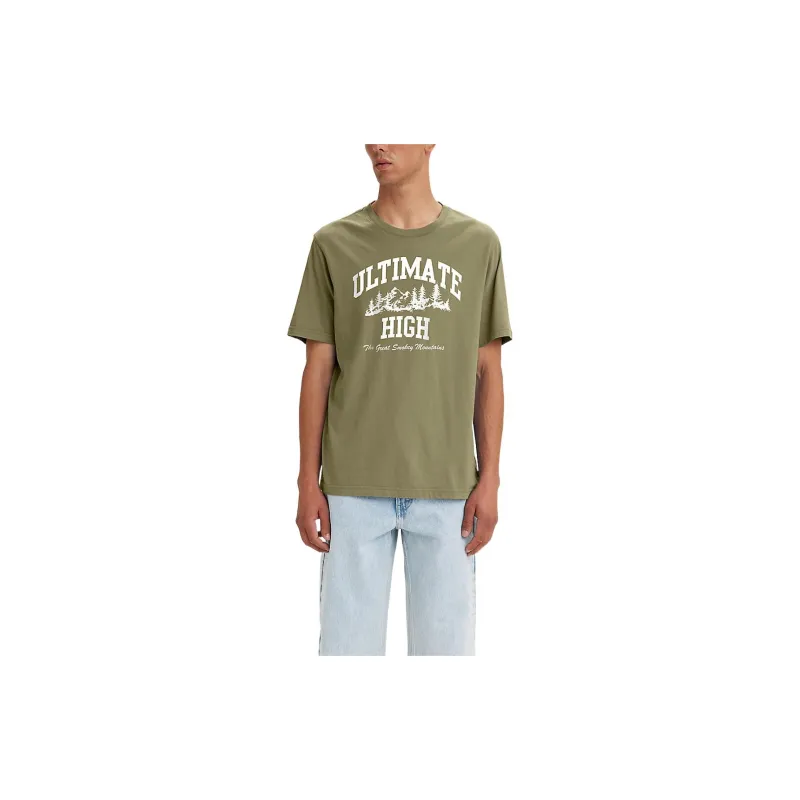 Levis SS22 T Shirt Men's Army Green-2