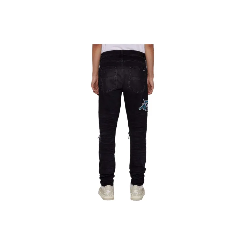 AMIRI MX1 Cny Dragon Distressed Jeans-2