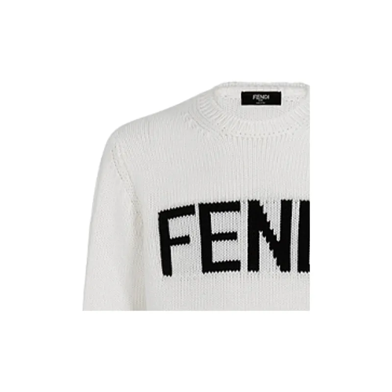 FENDI Sweaters Men White-7