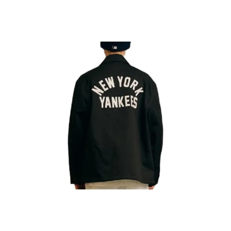 New Era X MLB SS23 NEW YORK YANKEES MLB COACH BLACK JACKET-3