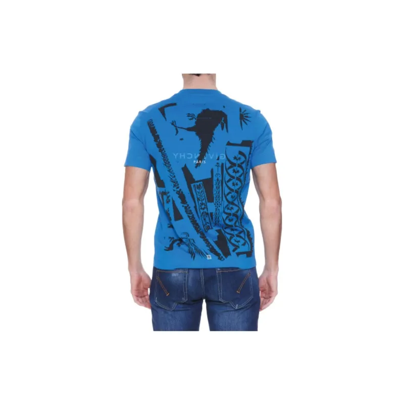 Givenchy Slim Fit Reversed Print T Shirt-3