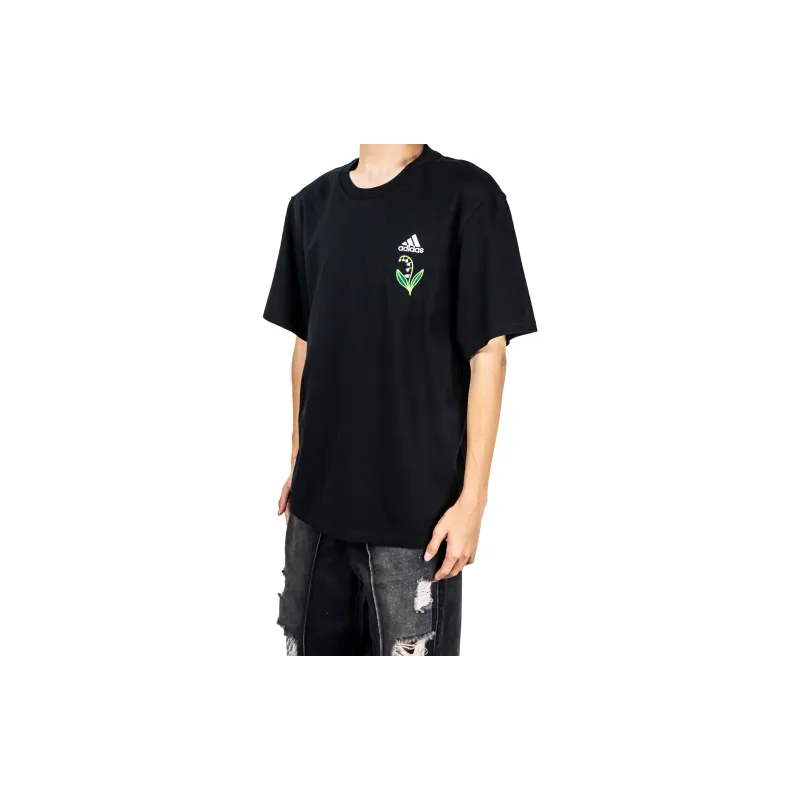 Adidas Classic Logo T Shirts 'Black'-4