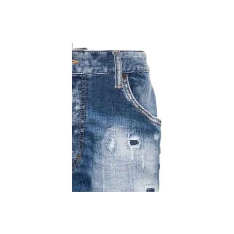 Dsquared2 Ripped Detailed Skinny Jeans-6
