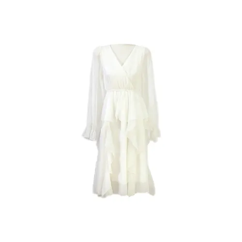 Udon House Long-Sleeved Dresses Women's Off White