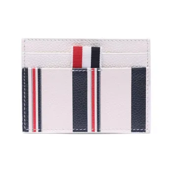 THOM BROWNE· Cow Leather Card Holder Men's White