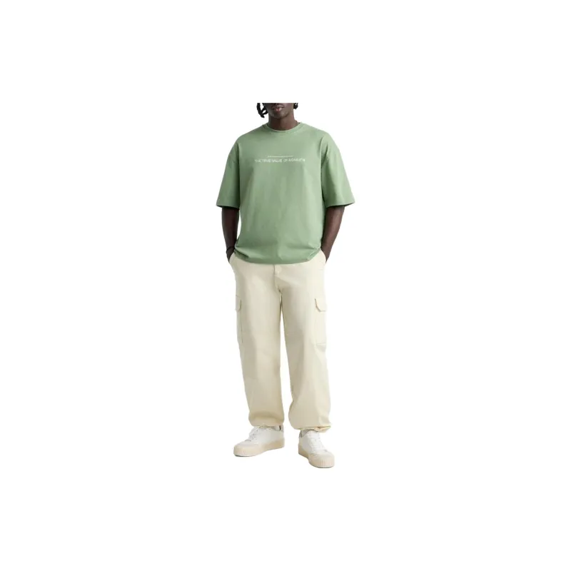 ZARA T-Shirts Men Light Green-3