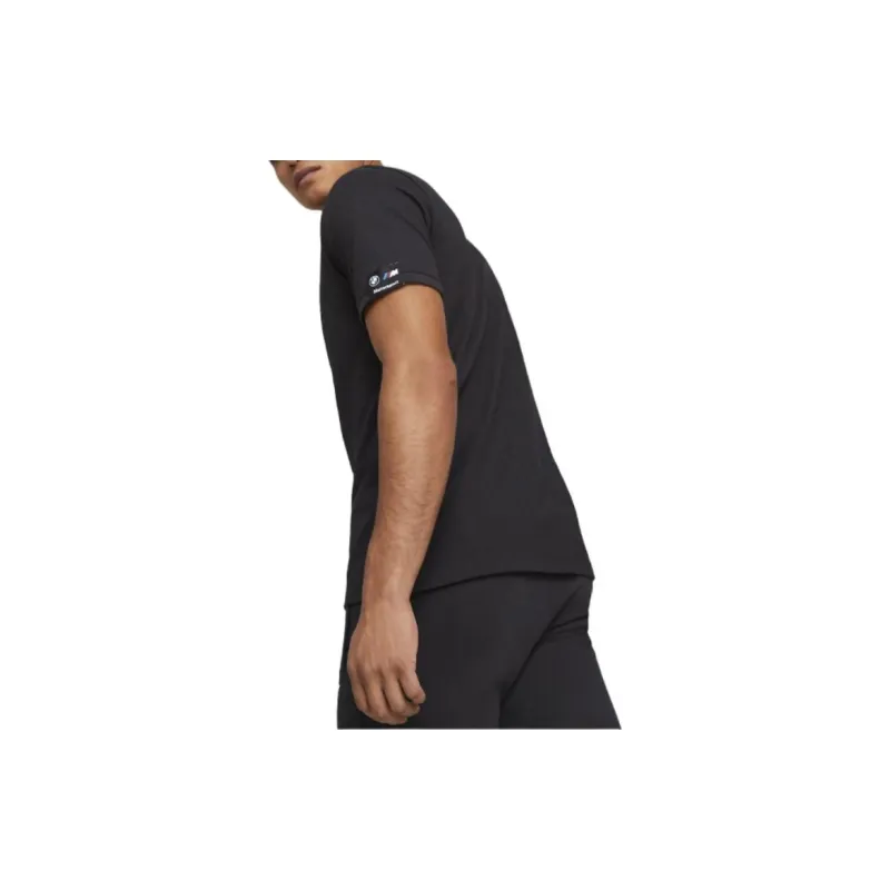 PUMA BMW M Motorsport Printed Jacquard Polo Shirt Men's Black-3