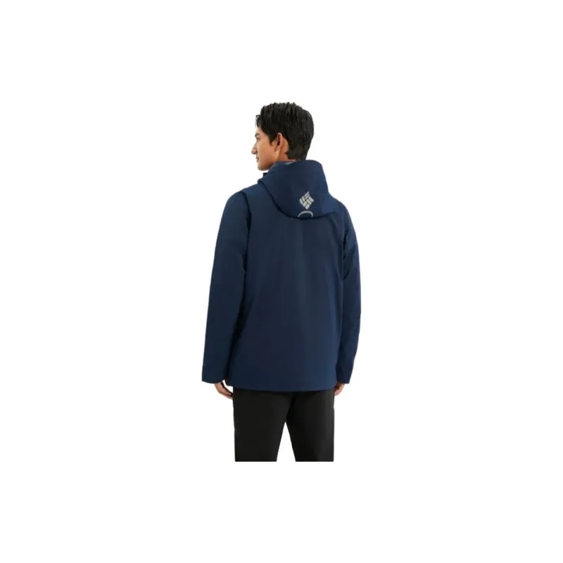 Columbia Waterproof And Windproof To Keep Warm Windbreaker Jacket Men's Dark Blue-2