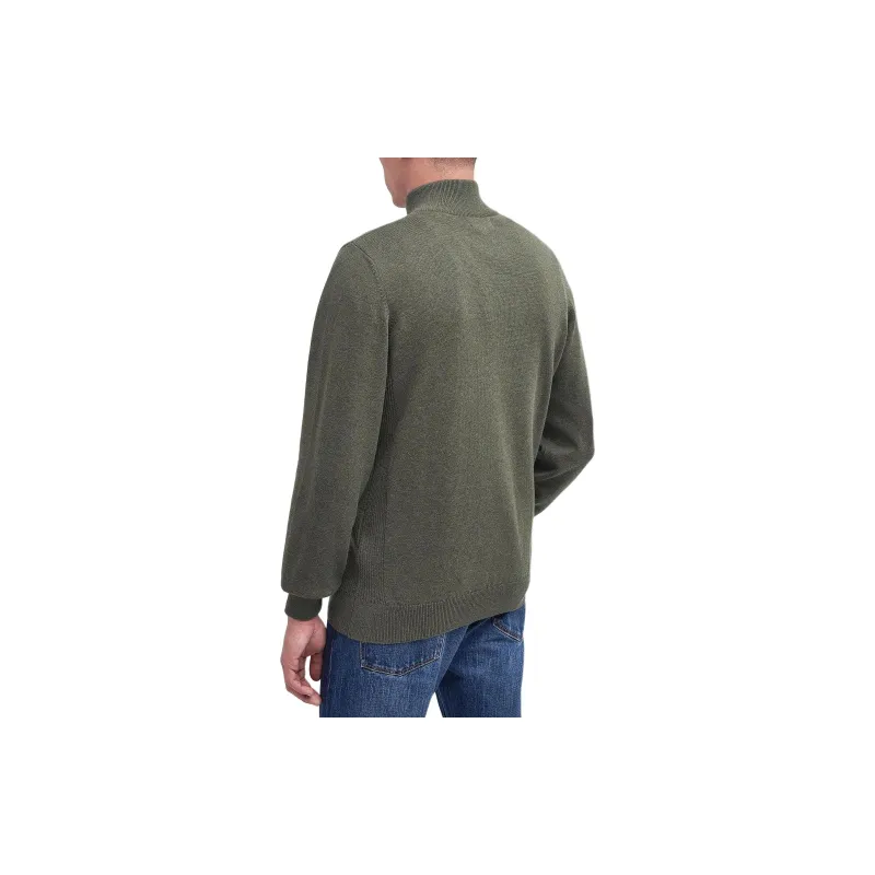 BARBOUR Half-Zip Jumper Sweater Men's Olive Green-3