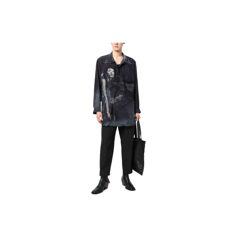 Yohji Yamamoto FW22 Shirt Men's Navy-1