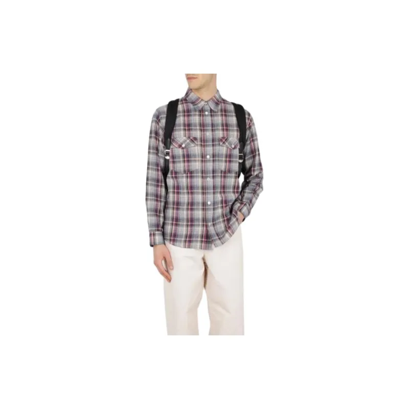 ISABEL MARANT Checked Long Sleeved Shirt-4