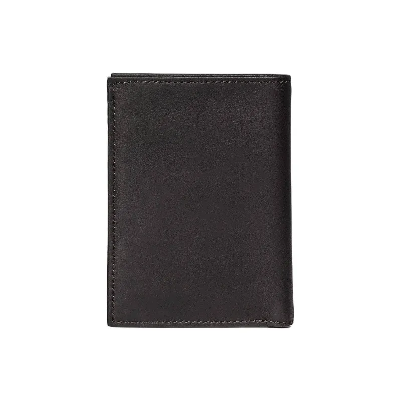 Levi’s Grained Leather Wallet Men's Dark Brown-1