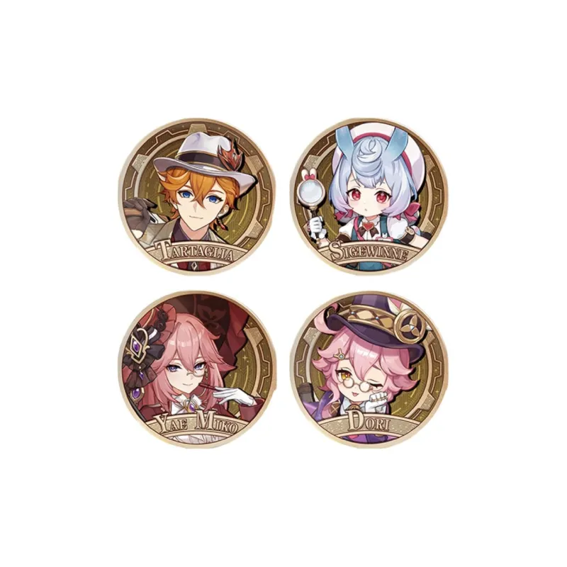 GenShin Tartaglia, Yae Miko, Sigwen, Dolly 2024 Joyful Gathering Collection Character Badges-1