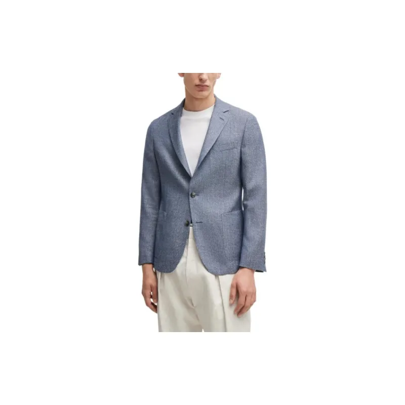 HUGO BOSS Single breasted Wool Blend Blazer-2