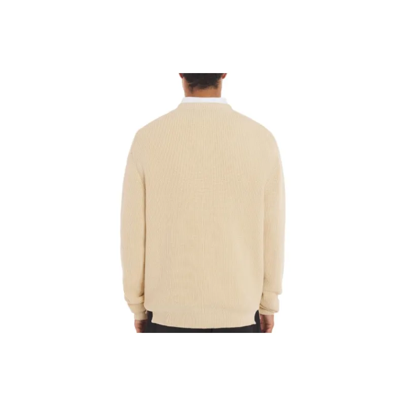 Maison Kitsune Fox Head Embroidered Knitted Cardigan-2