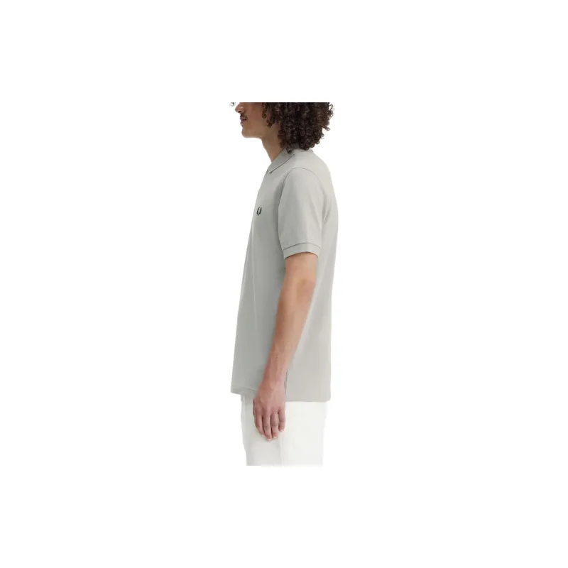 FRED PERRY Polo Shirt Men's Lime Gray-3