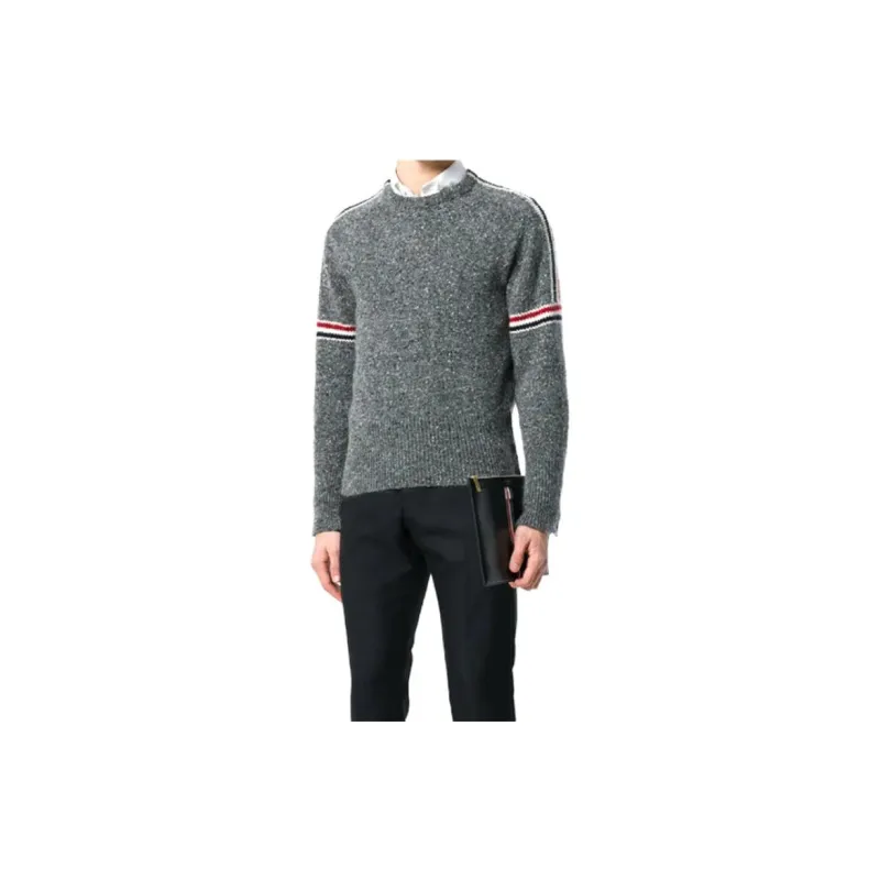 THOM BROWNE· FW21 Sweater Men's Charcoal Gray-6