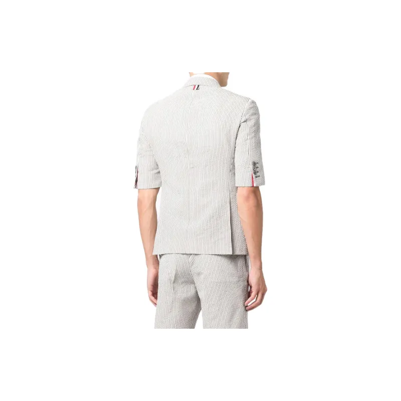 THOM BROWNE Striped Short sleeve Blazer-2