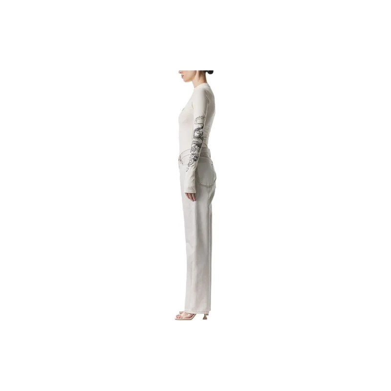 H&M H2 Collaboration Series Jeans Unisex Cream-1