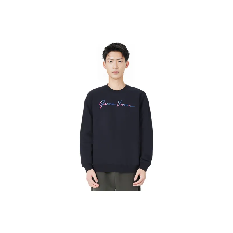 VERSACE Sweatshirts Men Dark Blue-5