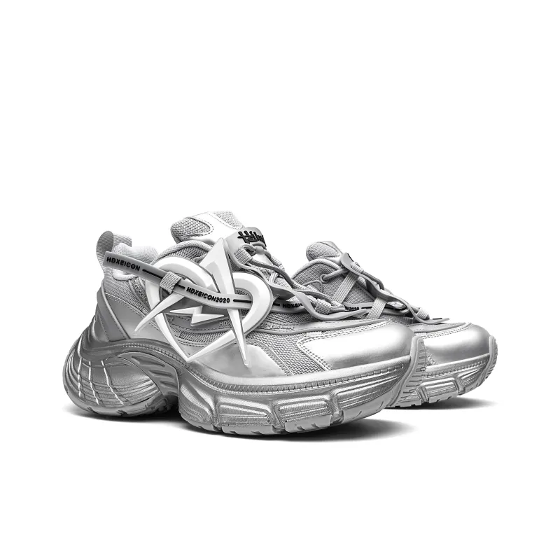 MVA Anti Slip Wear Resistant Breathable Impact Resistant Lightweight Low Top Chunky Sneakers Unisex-2